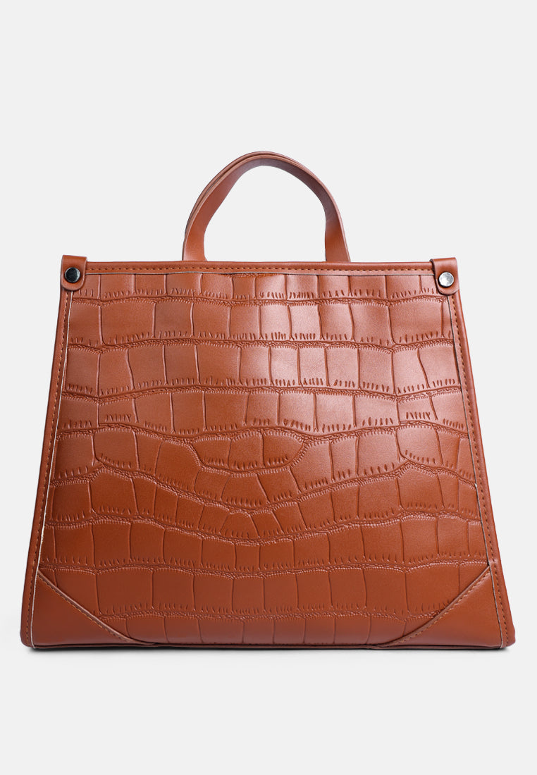 Croco Hand Bag