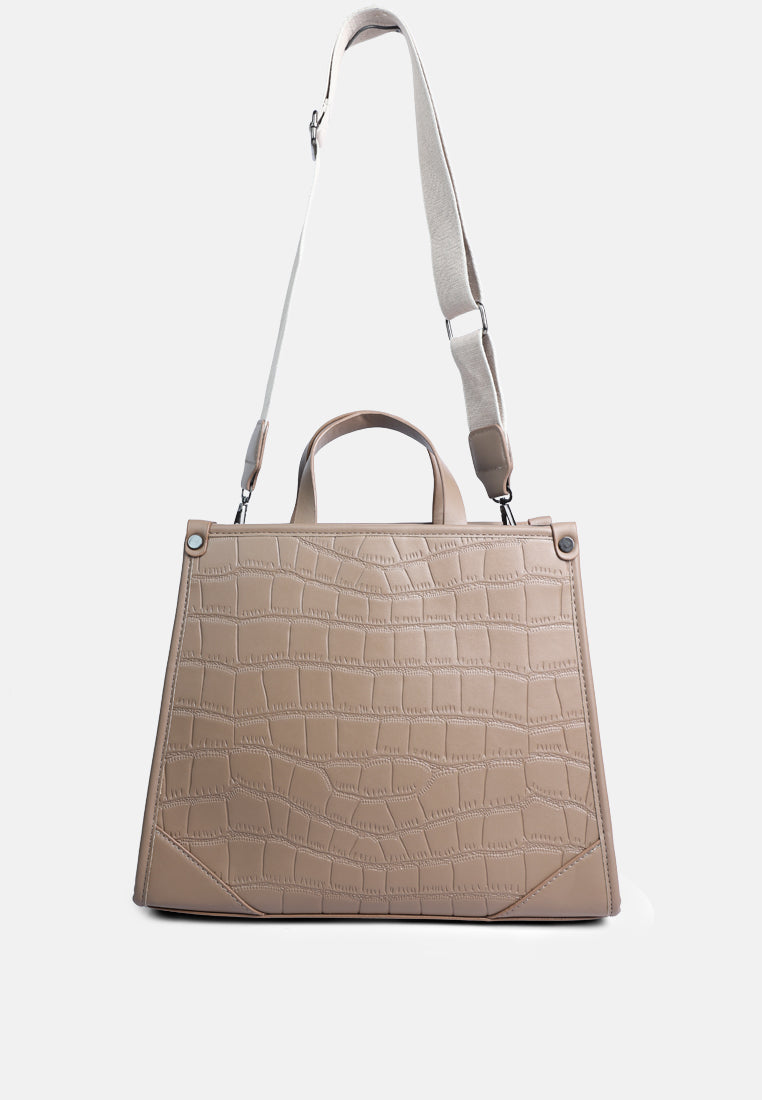 Croco Hand Bag