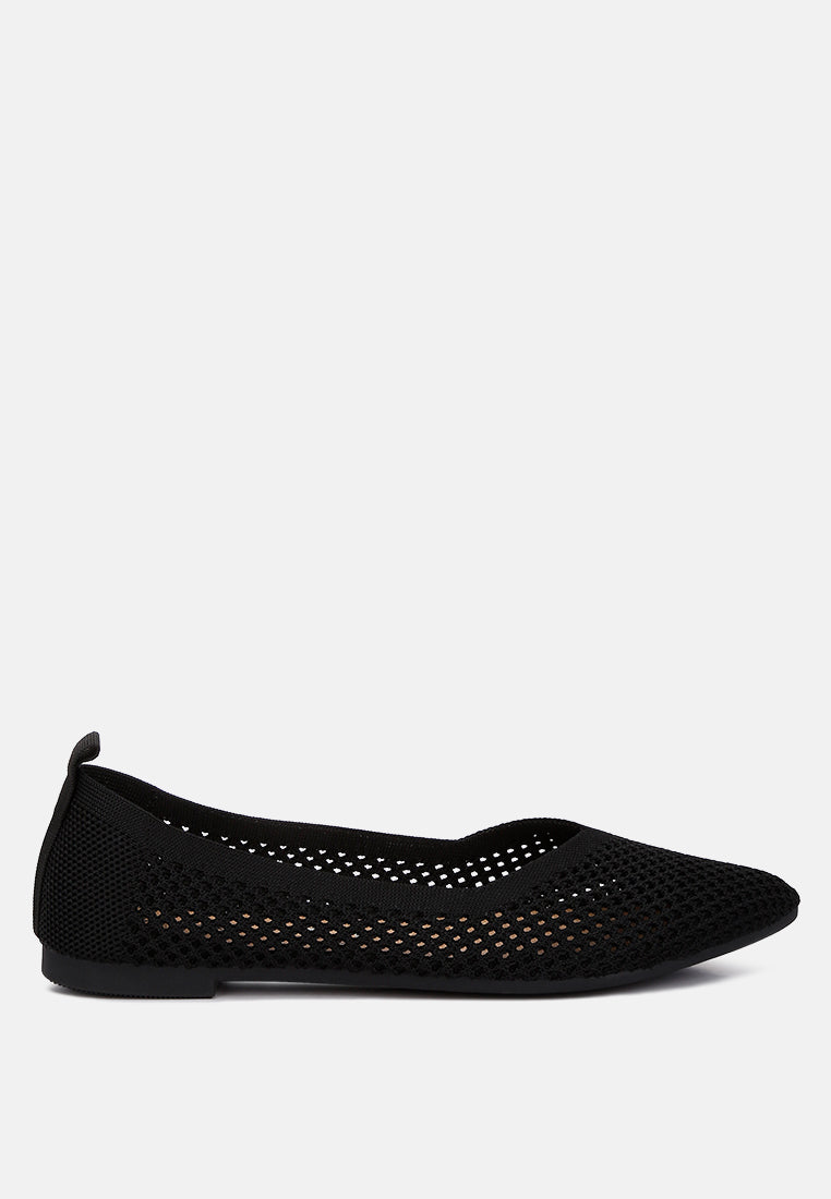 Selaris Fly Knit Slip On Ballerinas