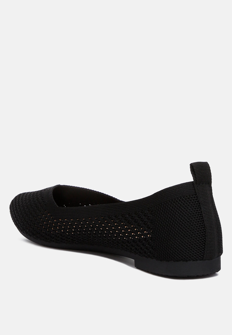 Selaris Fly Knit Slip On Ballerinas