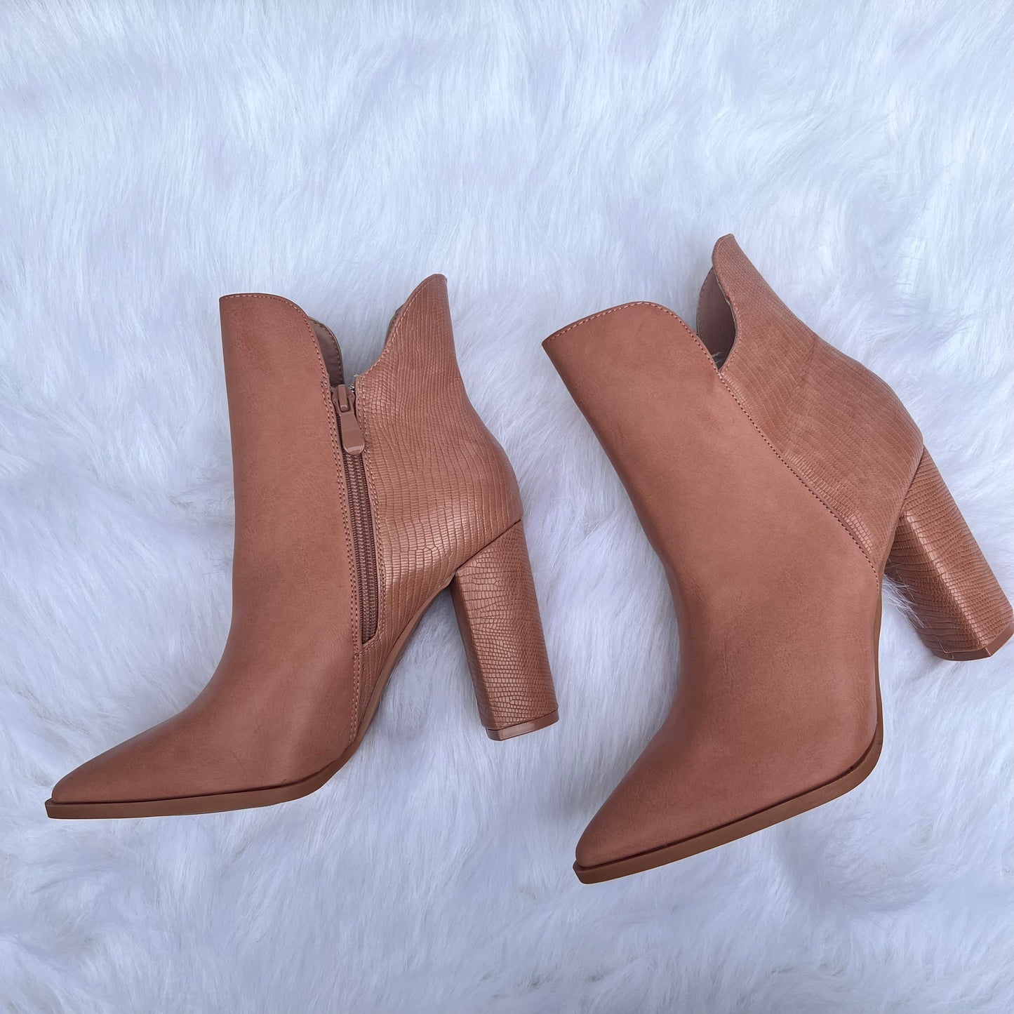 Nina Blush Pointy Toe Bootie